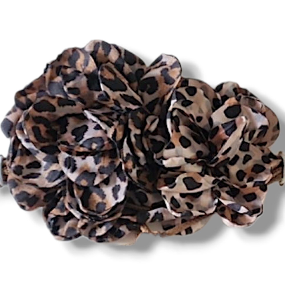 ZARA Double Flower Animal Print Necklace - Picture 4 of 16